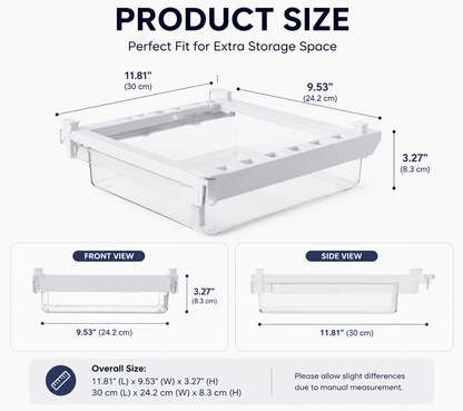 Clear Under-Shelf Drawer Organizer