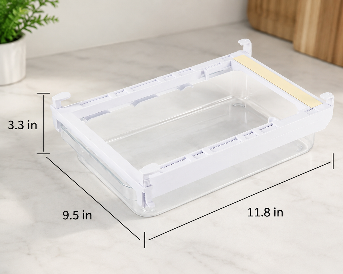 Clear Under-Shelf Drawer Organizer