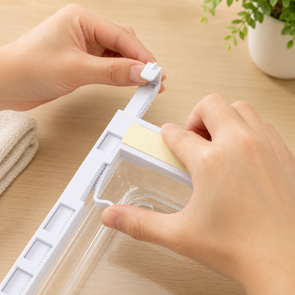 Clear Under-Shelf Drawer Organizer