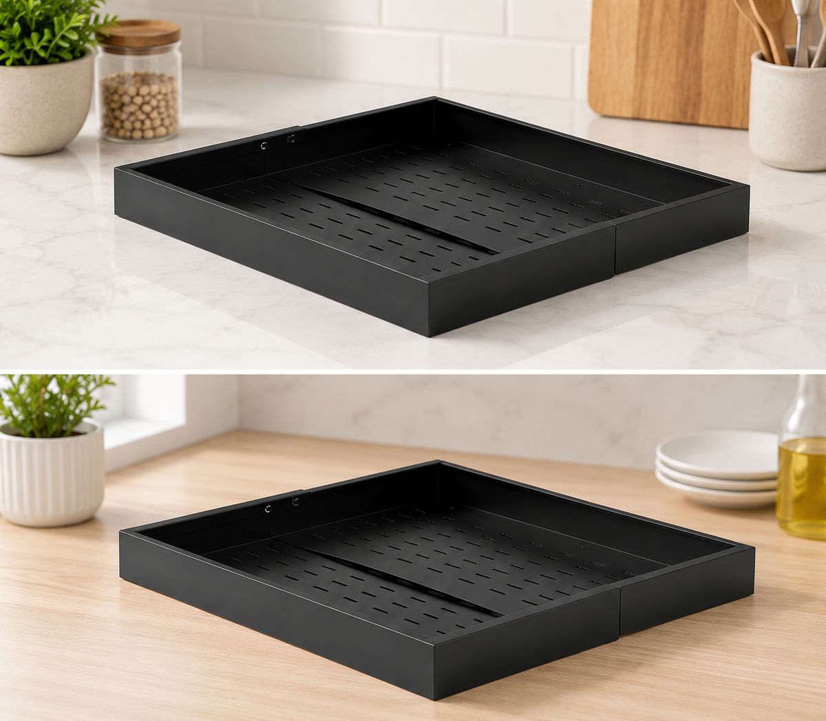 4-Pack Adjustable Pull-Out Cabinet Organizers