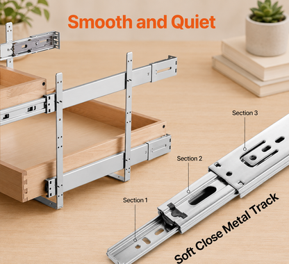 2-Tier Soft-Close Cabinet Organizer