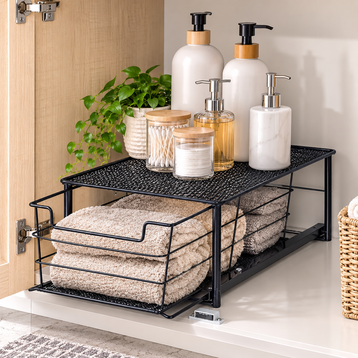 Stackable Slide-Out Drawer Organizer