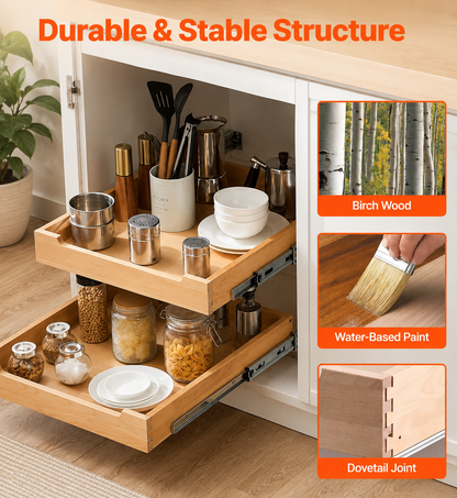 2-Tier Soft-Close Cabinet Organizer